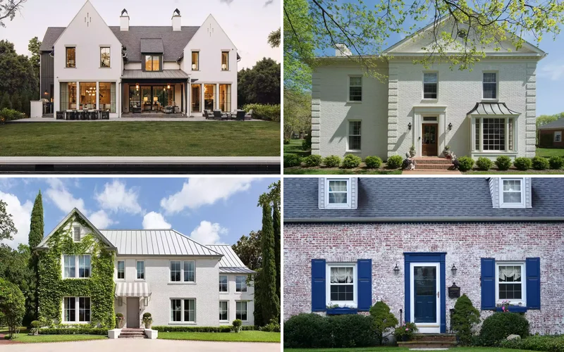 White Painted Brick: Timeless Appeal for a Modern Home Exterior